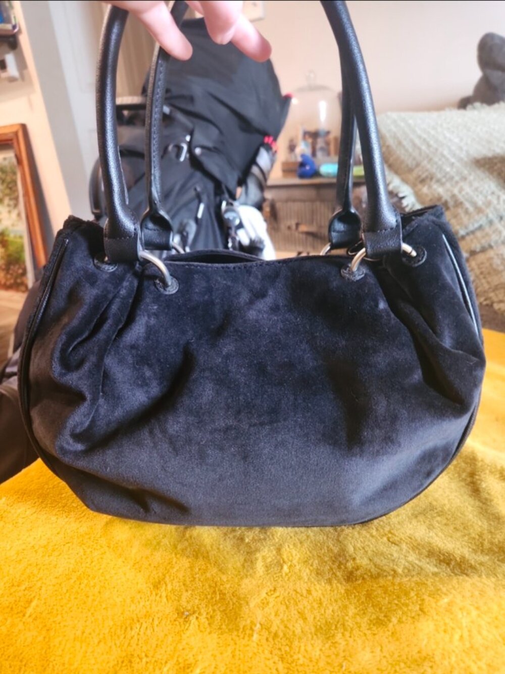 Black juicy couture hobo bag with chain new - Picture 2 of 5